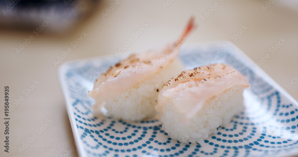 Grill Japanese salmon Sushi