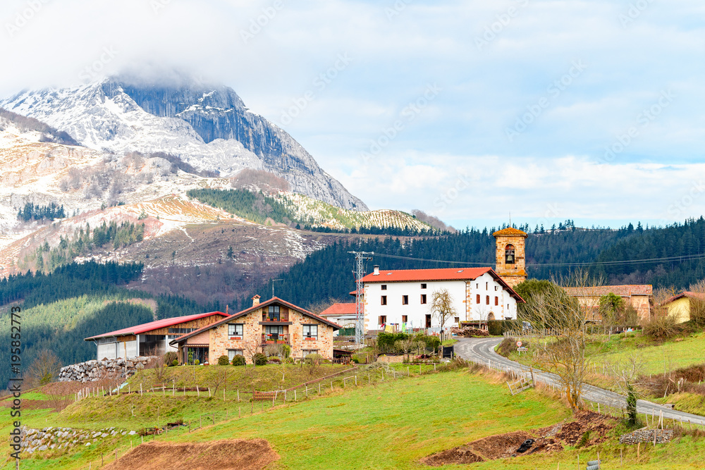 rural tourism at Basque Country fields, Spain rural tourism at Basque Country fields, Spain