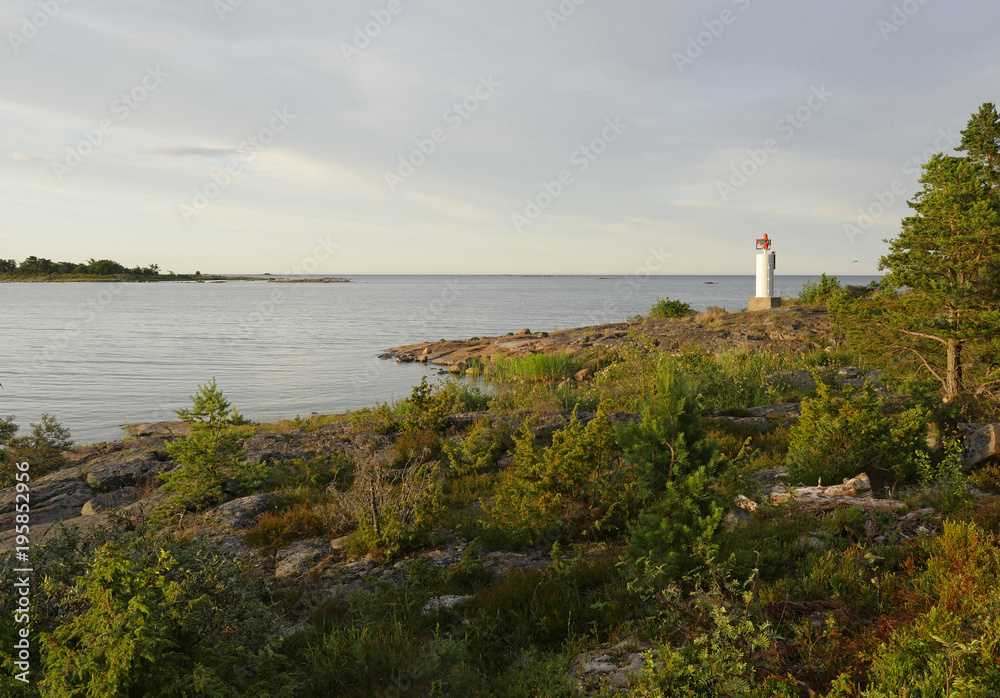 Rocky east coast at sea archipelago in Sweden Rocky east coast at sea archipelago in Sweden