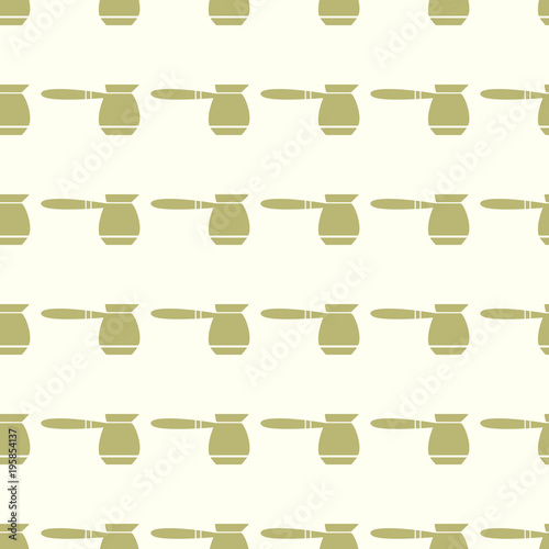 Coffee vector illustration on a seamless pattern background