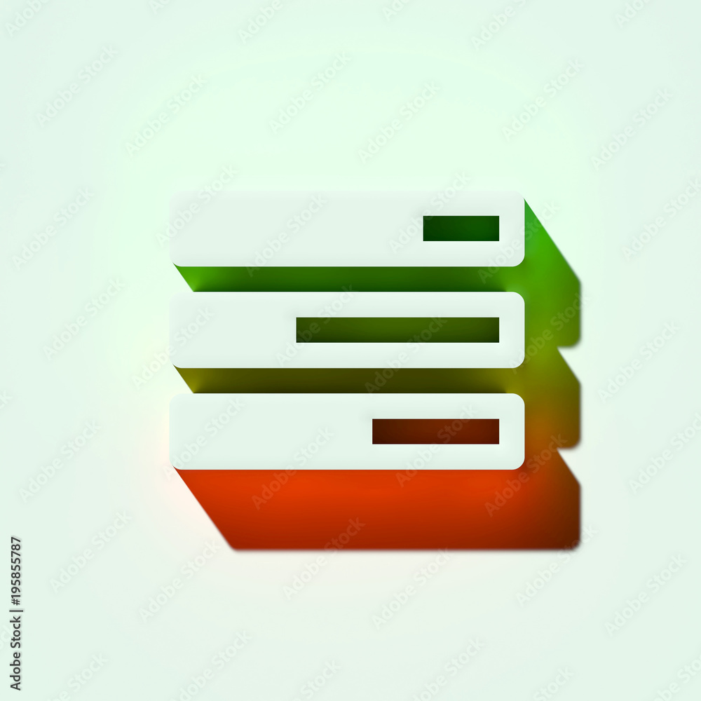 White Tasks Icon. 3D Illustration of White Business Tasks, Check Mark, Checklist, to Do List Icons With Orange and Green Gradient Shadows. White Tasks Icon. 3D Illustration of White Business Tasks, Check Mark, Checklist, to Do List Icons With Orange and Green Gradient Shadows.