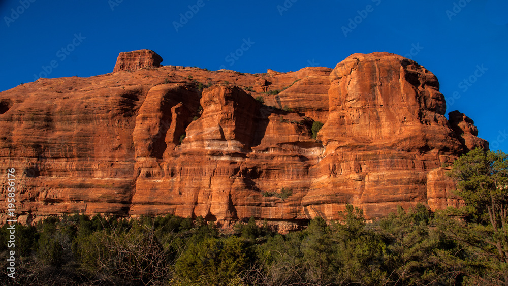 The red rock cliffs outside Sedona Arizona The red rock cliffs outside Sedona Arizona