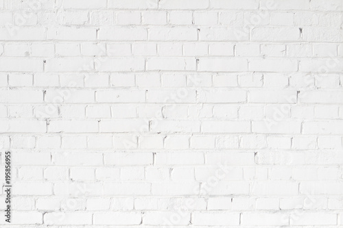 flat white brick wall background texture