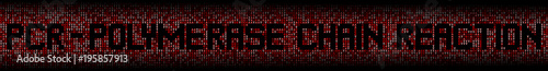 Wallpaper Mural Polymerase Chain Reaction text on DNA genetic code background illustration Torontodigital.ca