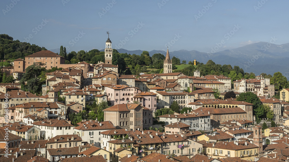 overview of the historic center of Saluzzo