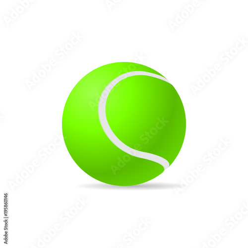 Tennis ball vector image