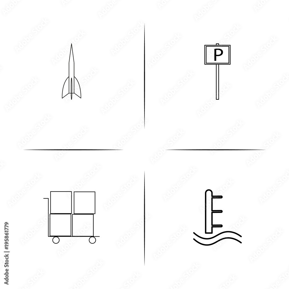 Cars And Transportation simple linear icon set.Simple outline icons Cars And Transportation simple linear icon set.Simple outline icons