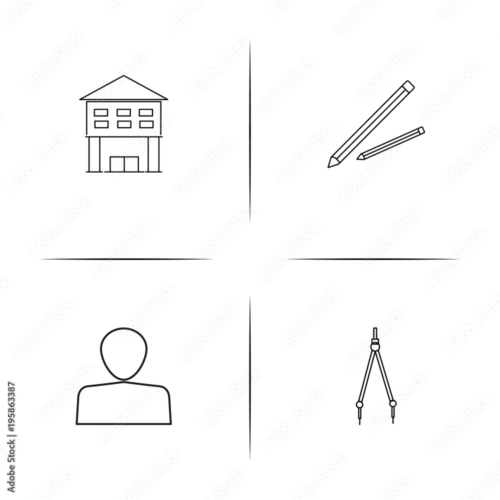Education And Science simple linear icon set.Simple outline icons Education And Science simple linear icon set.Simple outline icons