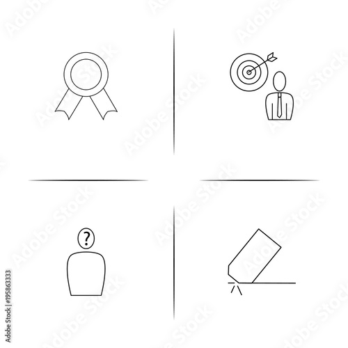 Education And Science simple linear icon set.Simple outline icons