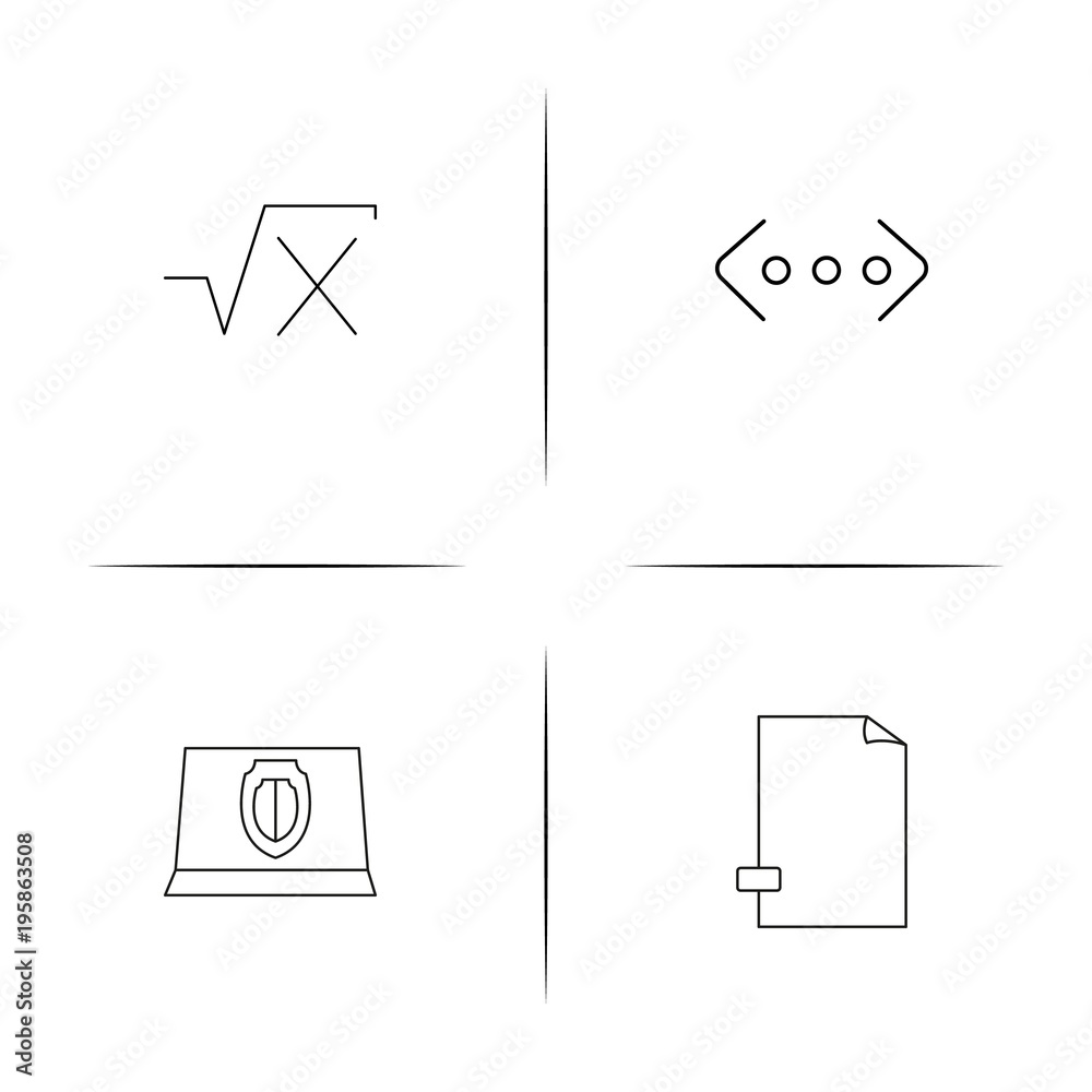 Education And Science simple linear icon set.Simple outline icons Education And Science simple linear icon set.Simple outline icons