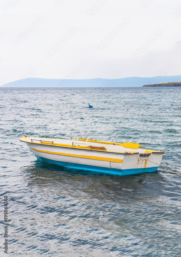 boat at sea background pattern