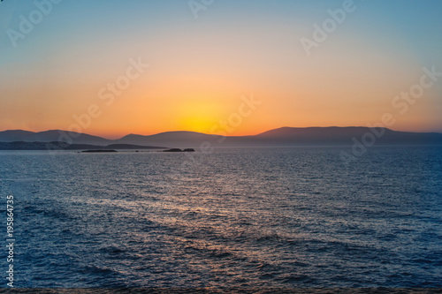 sunset sun and sea background pattern