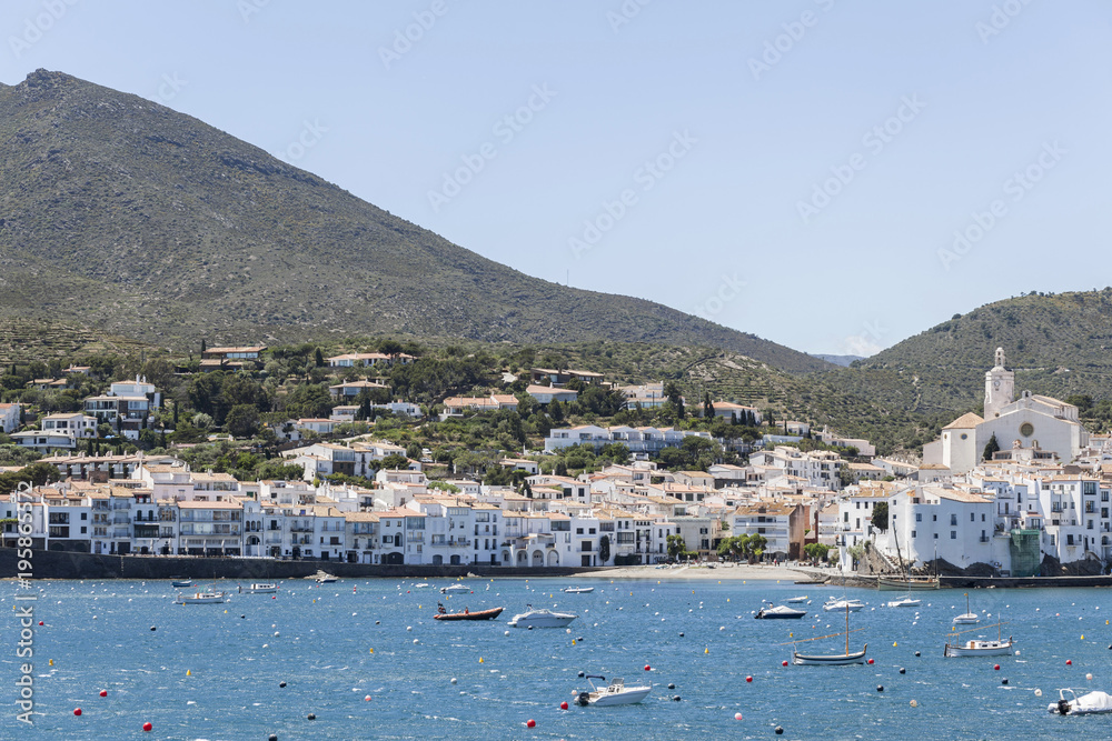 View of the town and shoreline Cadaques,Costa Brava, province Girona, Catalonia.Spain. View of the town and shoreline Cadaques,Costa Brava, province Girona, Catalonia.Spain.