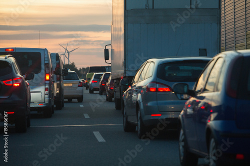 Traffic jam on a highway © scharfsinn86