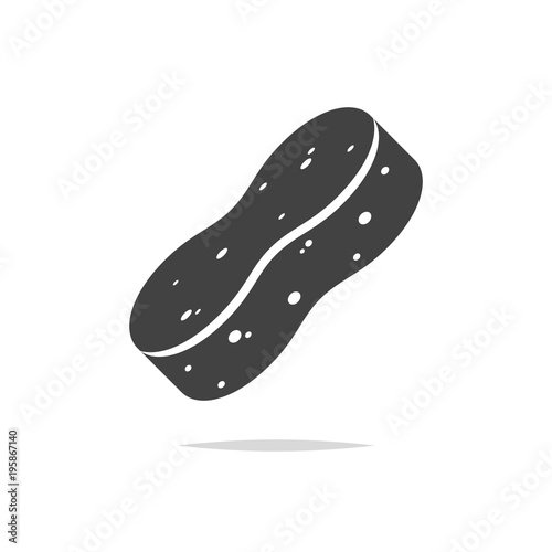 Sponge icon vector isolated transparent