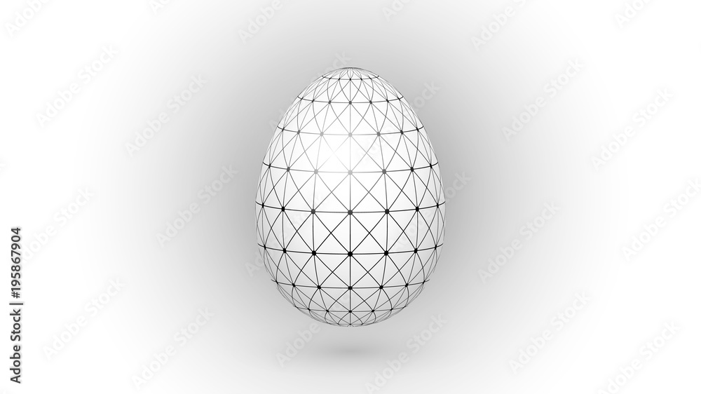 Easter egg with geometric pattern for background, design, advertising, packaging, screensaver, decoration, ideas Easter egg with geometric pattern for background, design, advertising, packaging, screensaver, decoration, ideas
