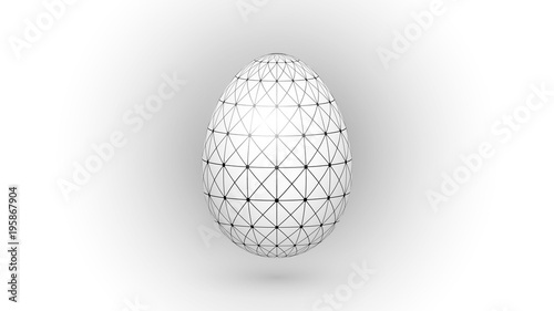 Easter egg with geometric pattern for background  design  advertising  packaging  screensaver  decoration  ideas
