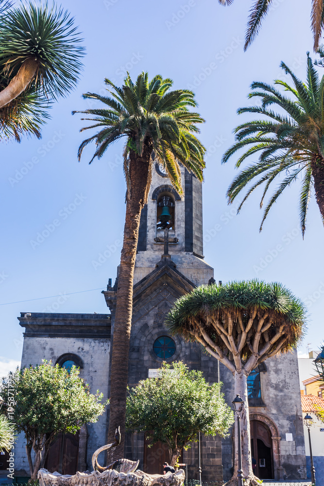 Nuestra Senora de la Pena de Francia Church in Puerto De La Cruz, Tenerife, Canary Islands, Spain