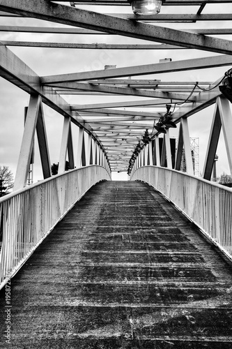 Leading Lines - Bridge Black and White