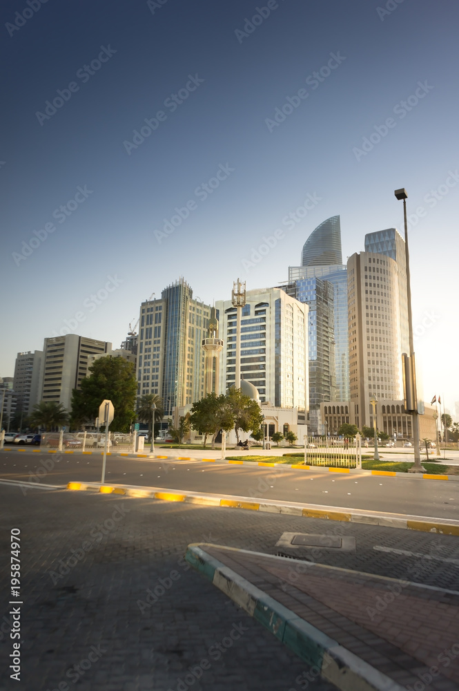 City view of abu dhabi, Capital of the UAE