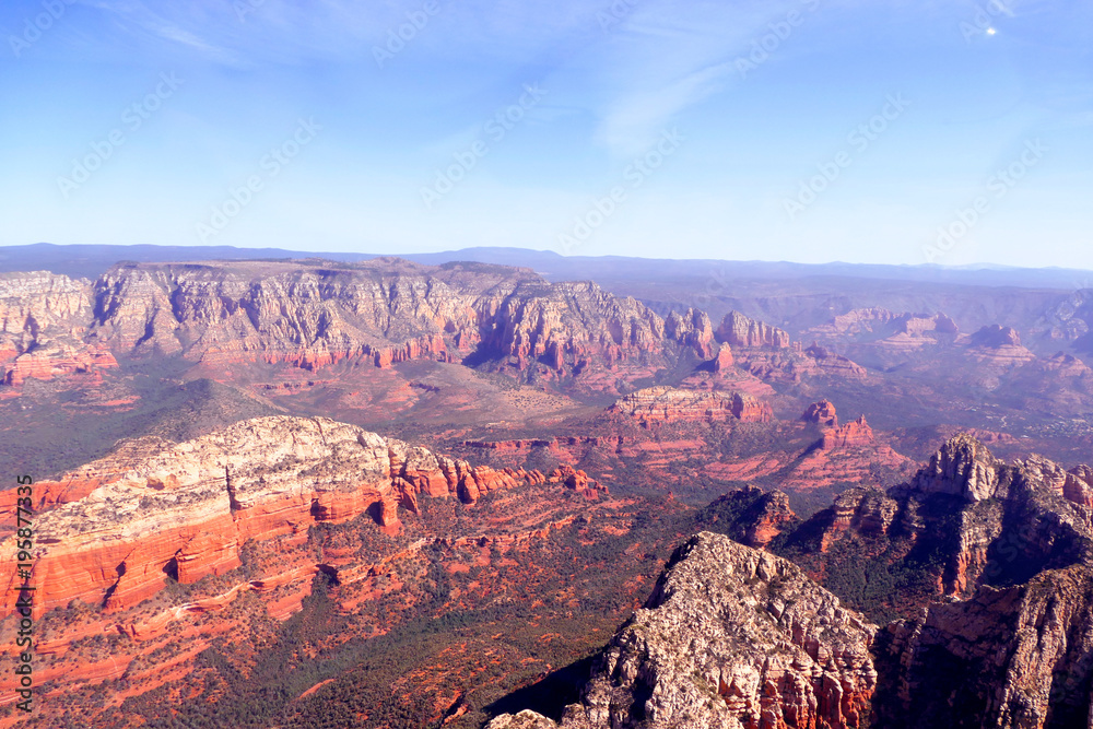 Aerial Images of the Red Rock Formations of Sedona Arizona