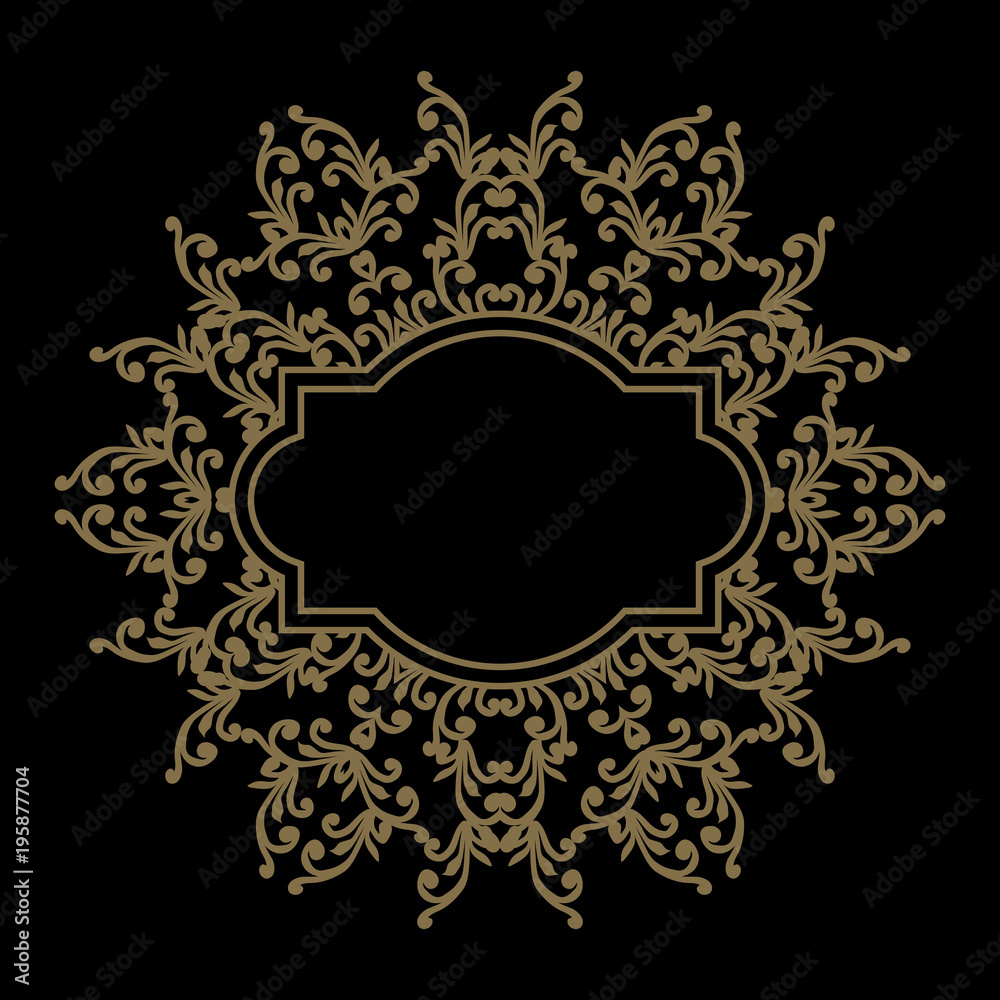 Mandala retro dark background. Background with oriental round pattern. Vector illustration. Can be used for the name, slogan, postcard, announcement, invitation and other. EPS 8 Mandala retro dark background. Background with oriental round pattern. Vector illustration. Can be used for the name, slogan, postcard, announcement, invitation and other. EPS 8