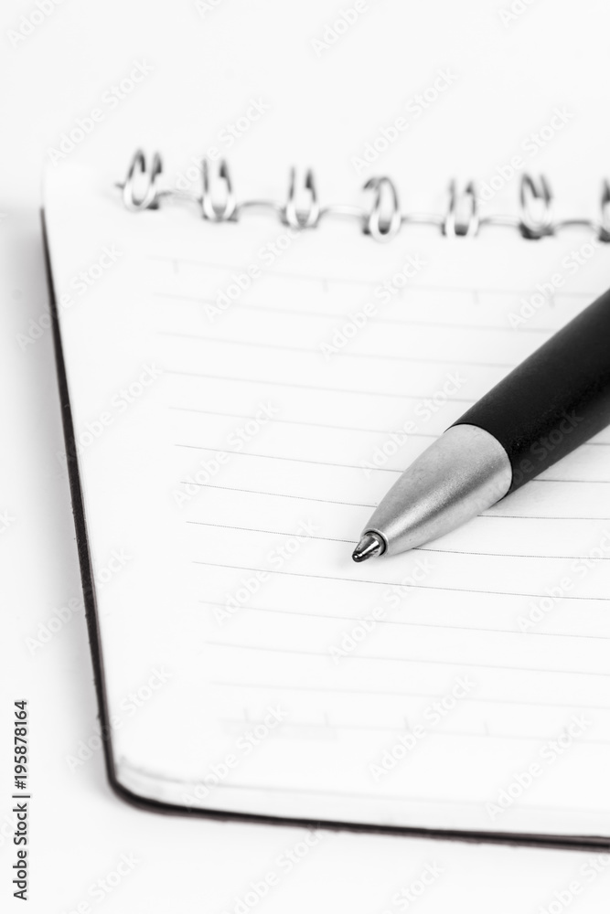 Pen on notebook Pen on notebook