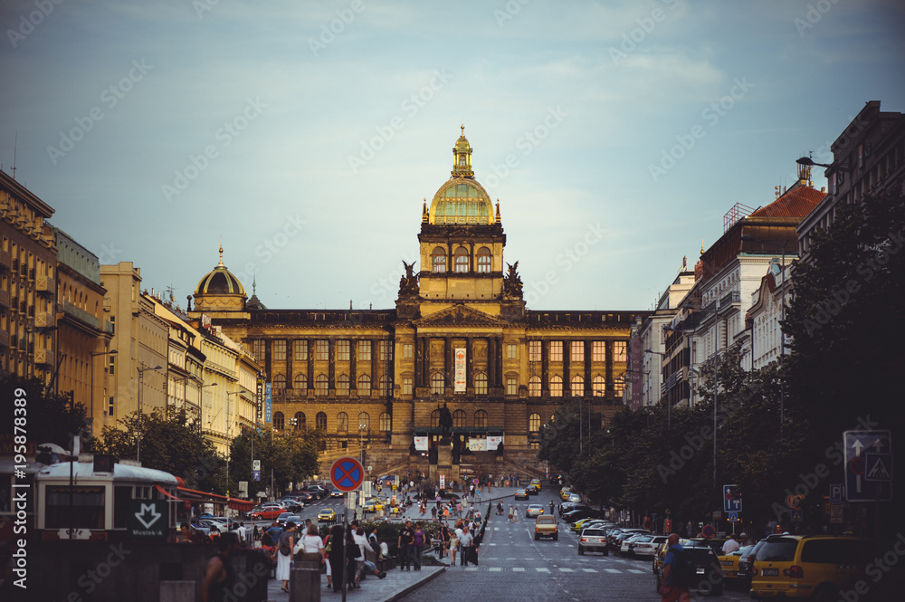 tourist places, historic streets in Prague