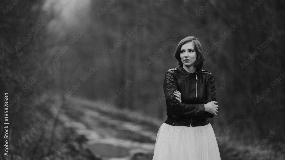 Outdoor portrait of a young woman Outdoor portrait of a young woman