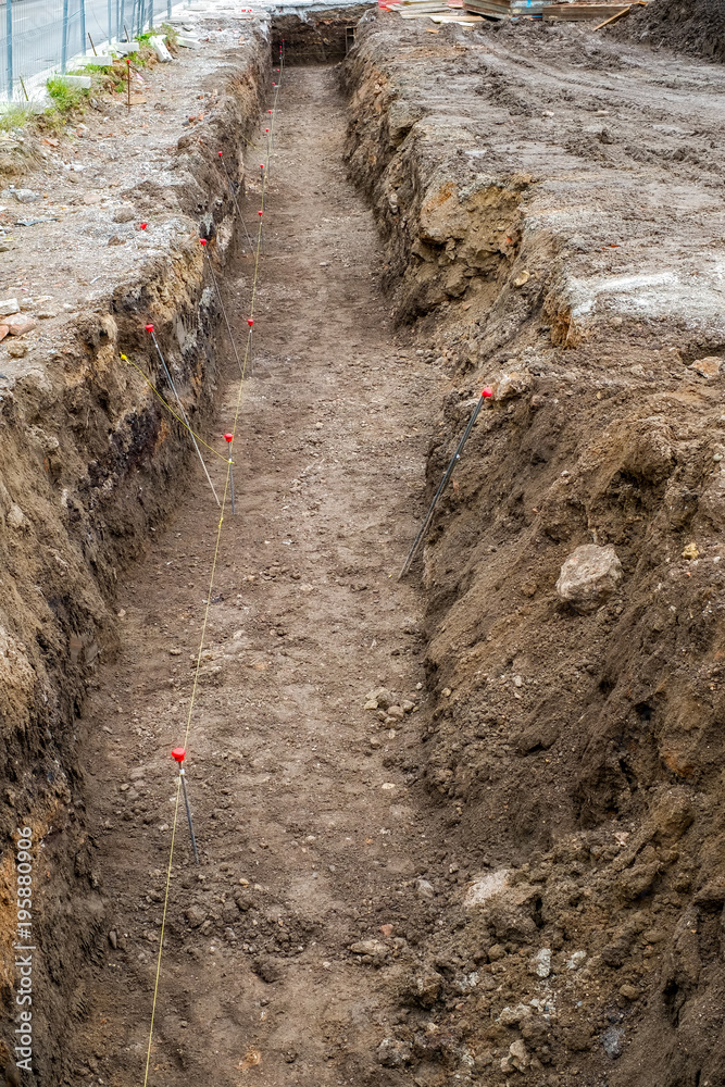 trenches dug in the city trenches dug in the city