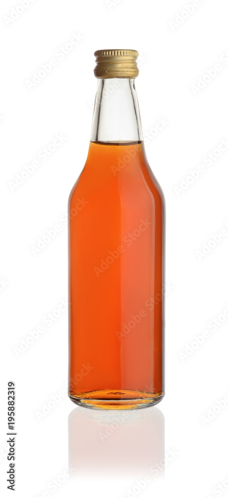 Bottle of cognac isolated