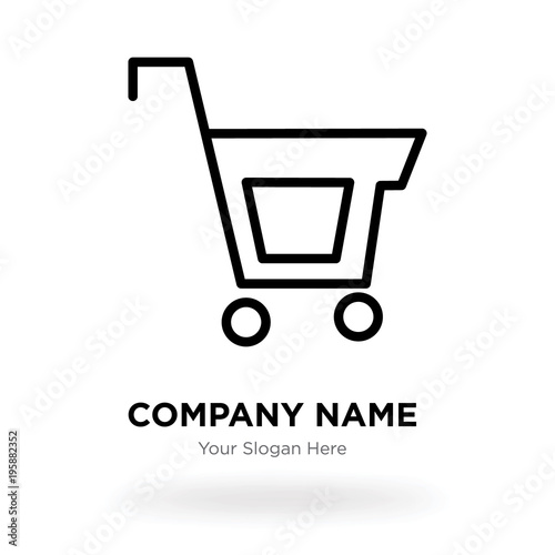 Shopping company logo design template, Business corporate vector icon