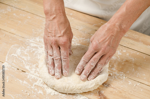 Bakery product. Tasty cooking for you. Cooking process. Flour and dough. Homemade healthy food.