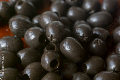 black olives macro