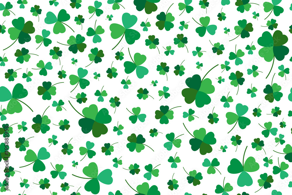Saint Patrick day background with clover leaves or shamrocks Saint Patrick day background with clover leaves or shamrocks