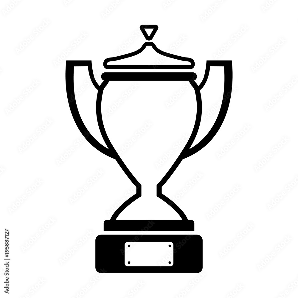 Obraz premium cup line simple icon