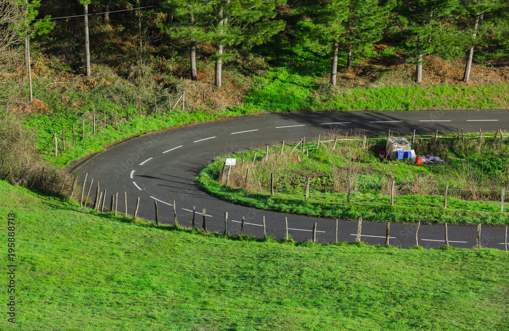 Road curve in the Basque country
Road curve in the Basque country