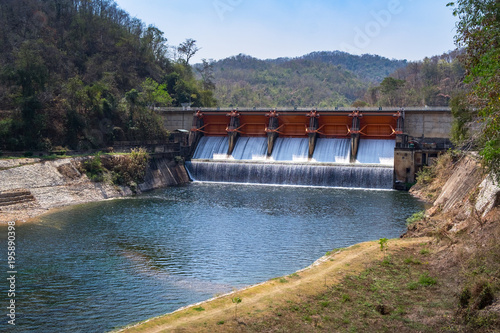 Kiew Lom Dam in Lampang province, Thailand