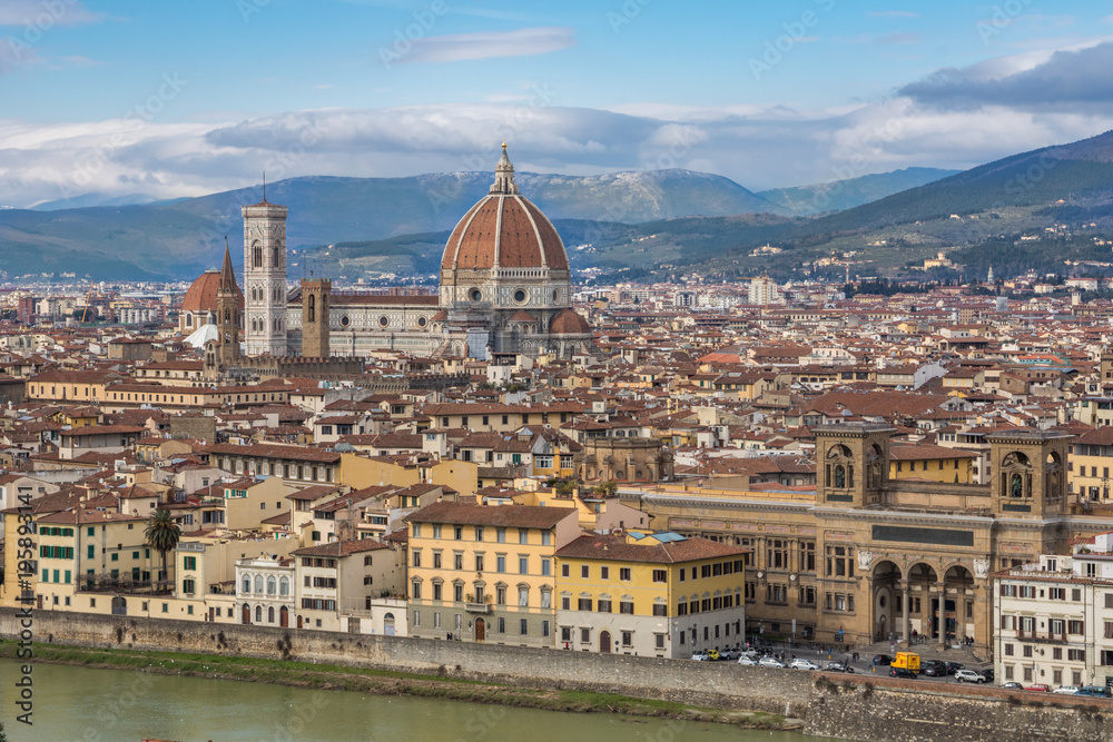 Stadtbild Florenz mit Kathedrale, Toskana, Italien