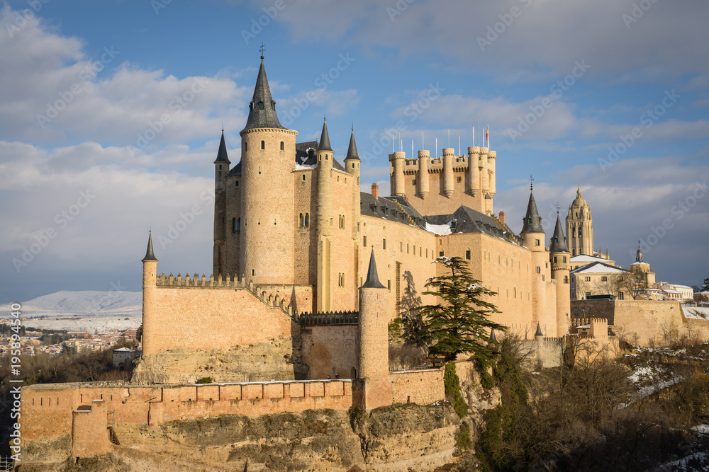 Alcazar de Segovia nevado