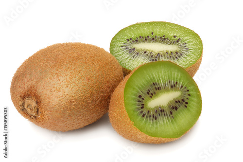 healthy food. kiwi fruit isolated on white background