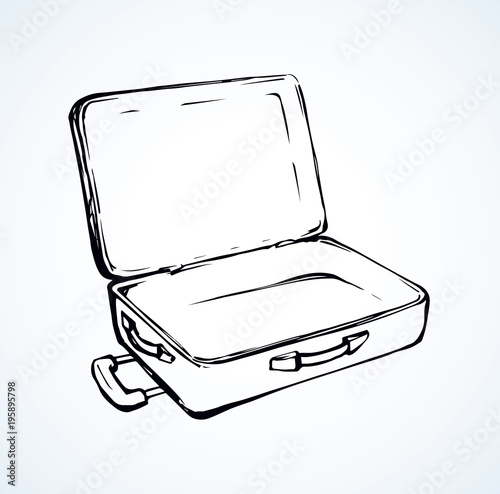 Suitcase. Vector drawing