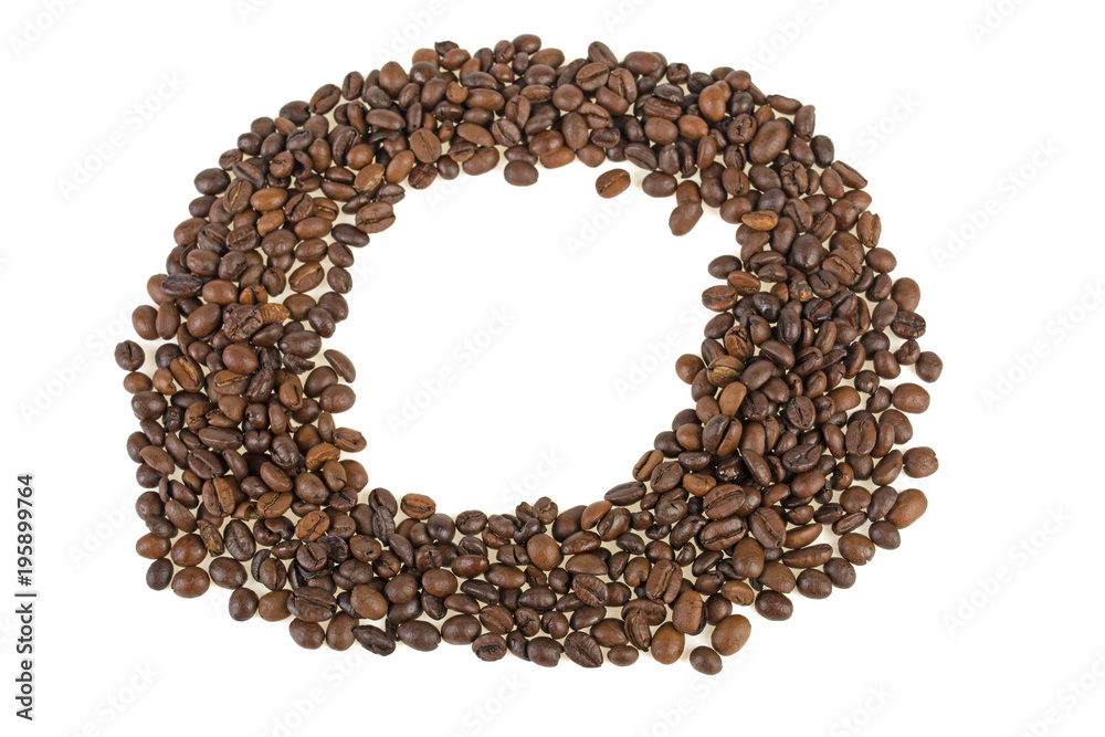 coffee beans isolated on white background coffee beans isolated on white background