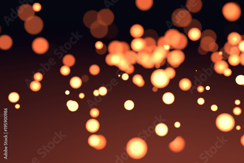 Abstract conceptual pattern shape. Blur, spot, fire & sphere.