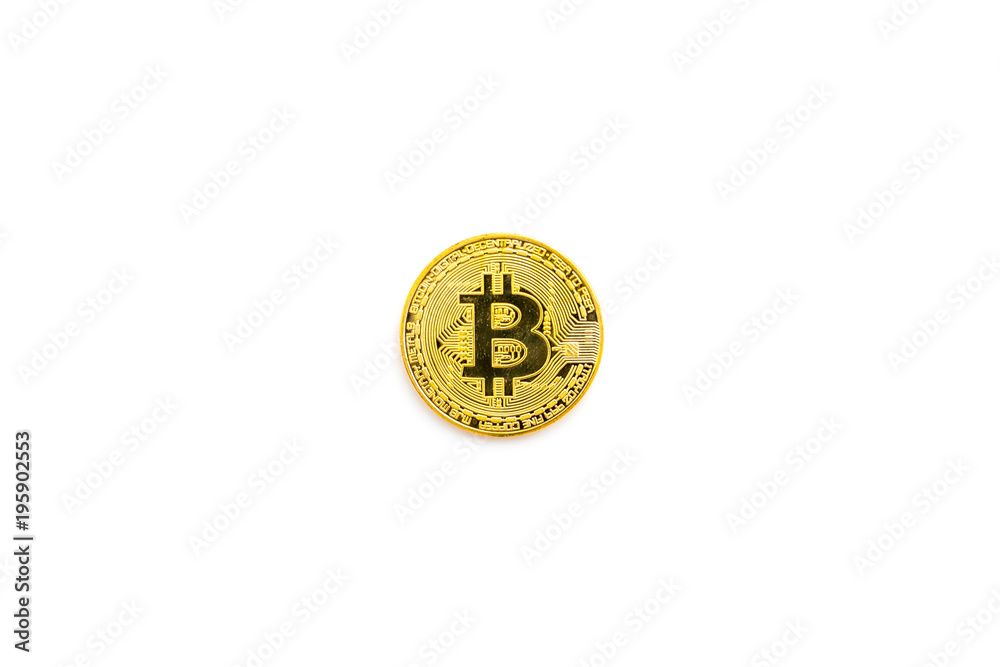 online payment with bitcoins on white background top view mock-up online payment with bitcoins on white background top view mock-up