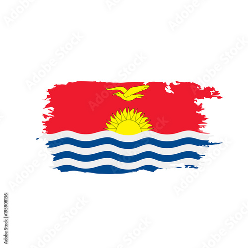 Kiribati flag  vector illustration