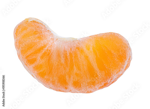 tangerine or mandarin fruit isolated on white background