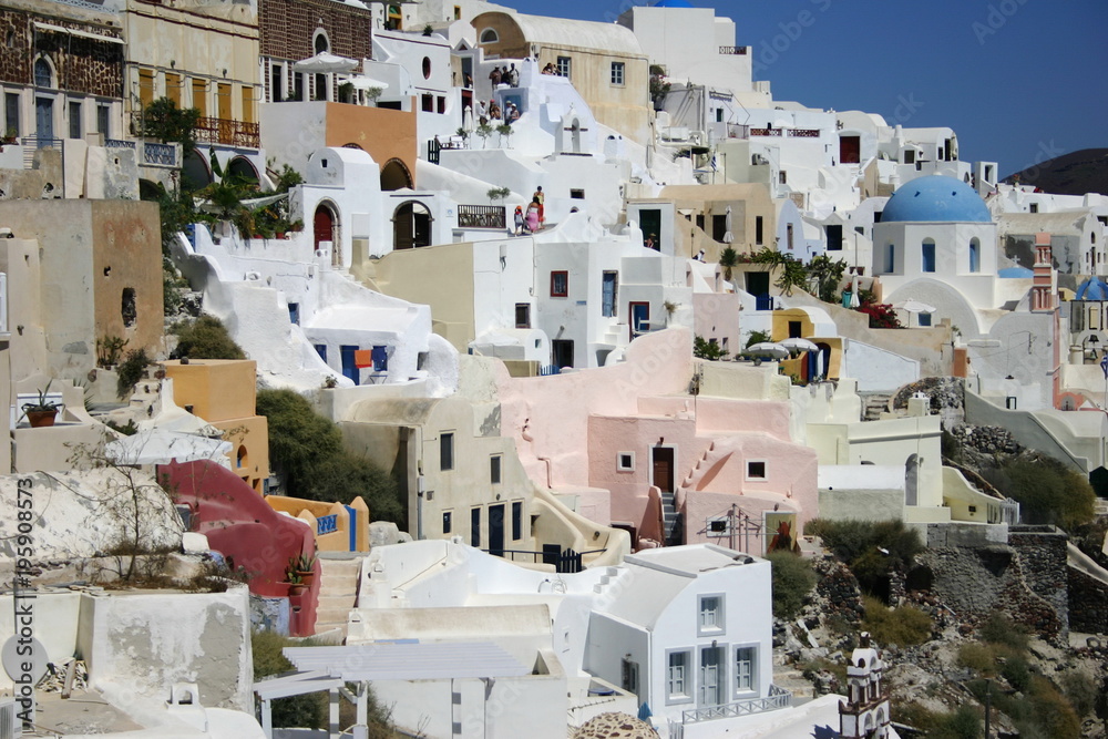 Fototapeta premium landscape of Santorini island Greece