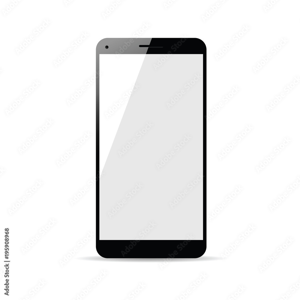 cellphone in black color illustration cellphone in black color illustration