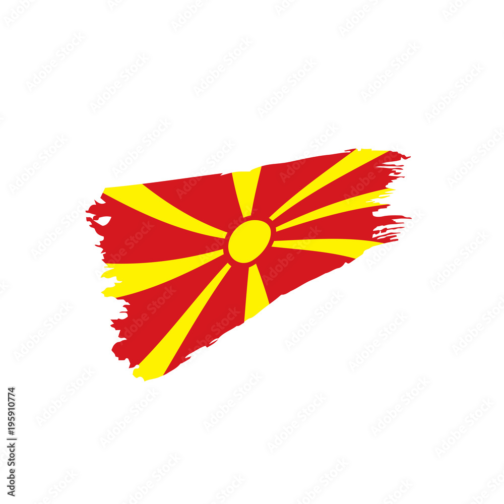 Macedonia flag, vector illustration